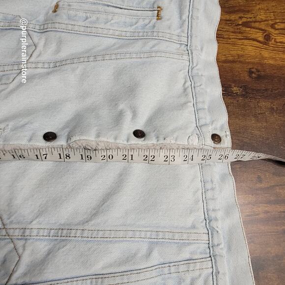 Vtg Levi's Denim Sherpa Trucker Jacket M Light Wash USA 70's Hipster Streetwear - Picture 12 of 15